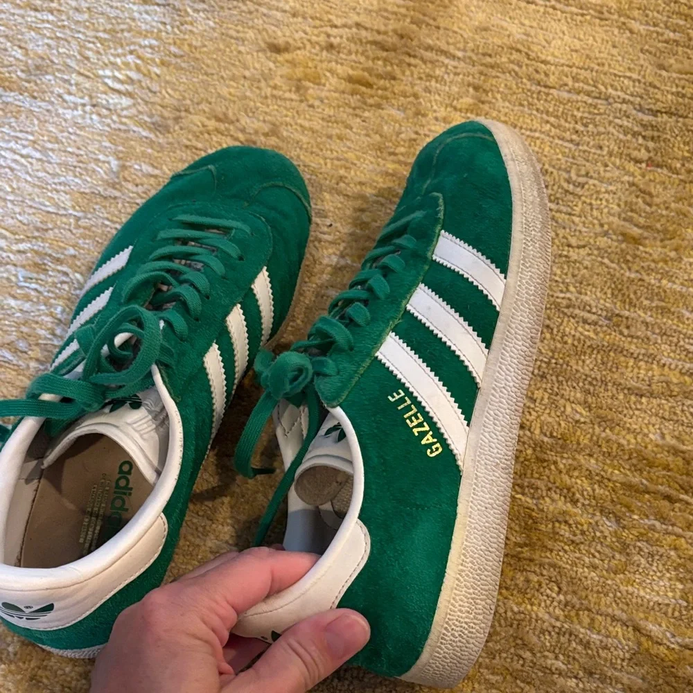 Adidas Classic Green and White Trainers Gazelle - Picture 3 of 8